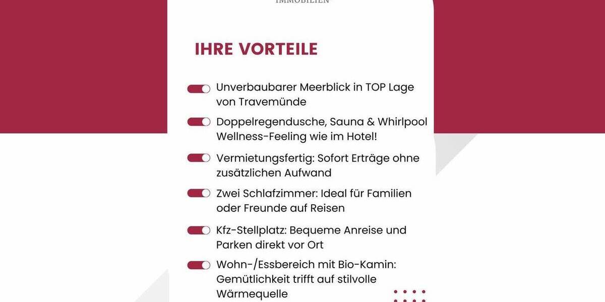 Etagenwohnung Lübeck / Travemünde Travemünde - 3 Zimmer, 81 m&sup2;, 499.000&euro; | Angebot:25737732