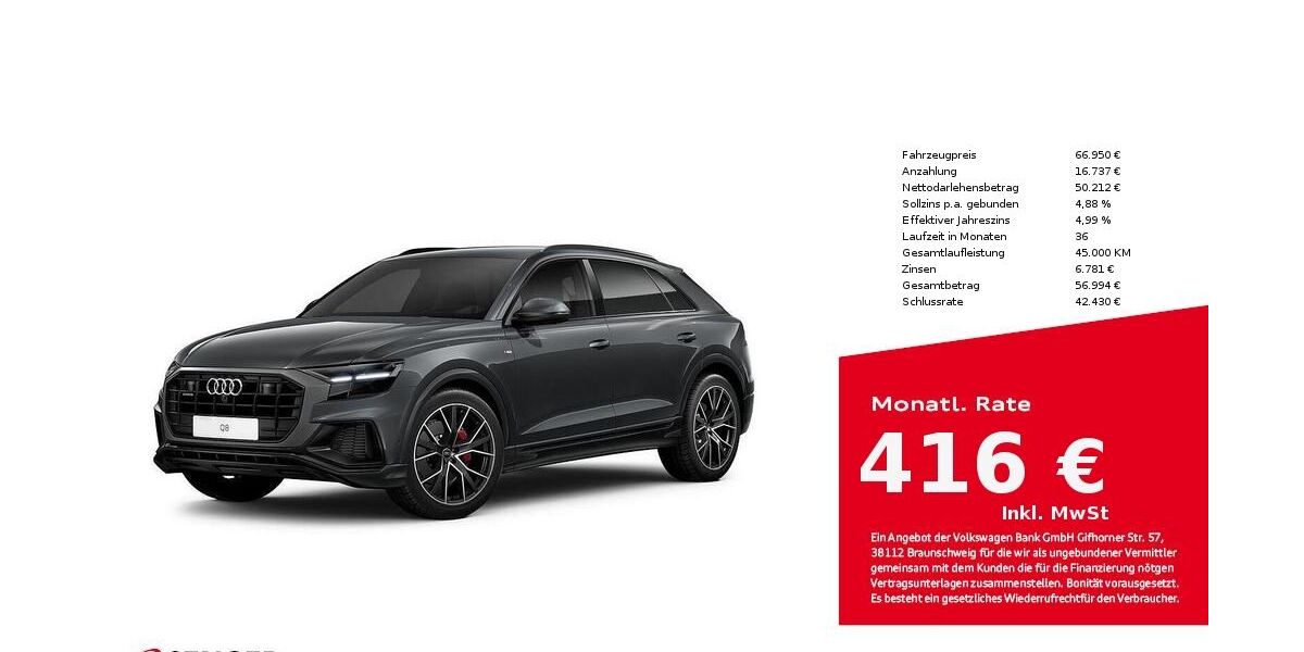 Audi Q8 47.500 km 66.950 &euro; Lübeck 23556