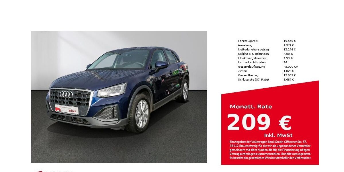 Audi Q2 23.650 km 19.550 € Lübeck 23556