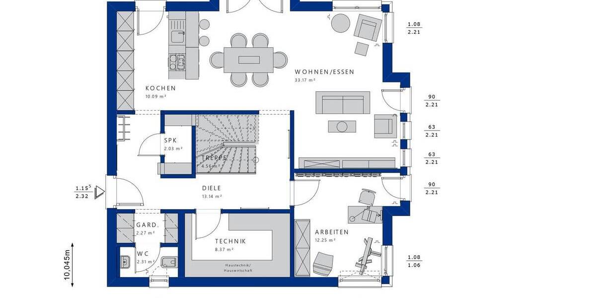 Einfamilienhaus Scharbeutz - 5 Zimmer, 180 m&sup2;, 1.684.400&euro; | Angebot:26851285