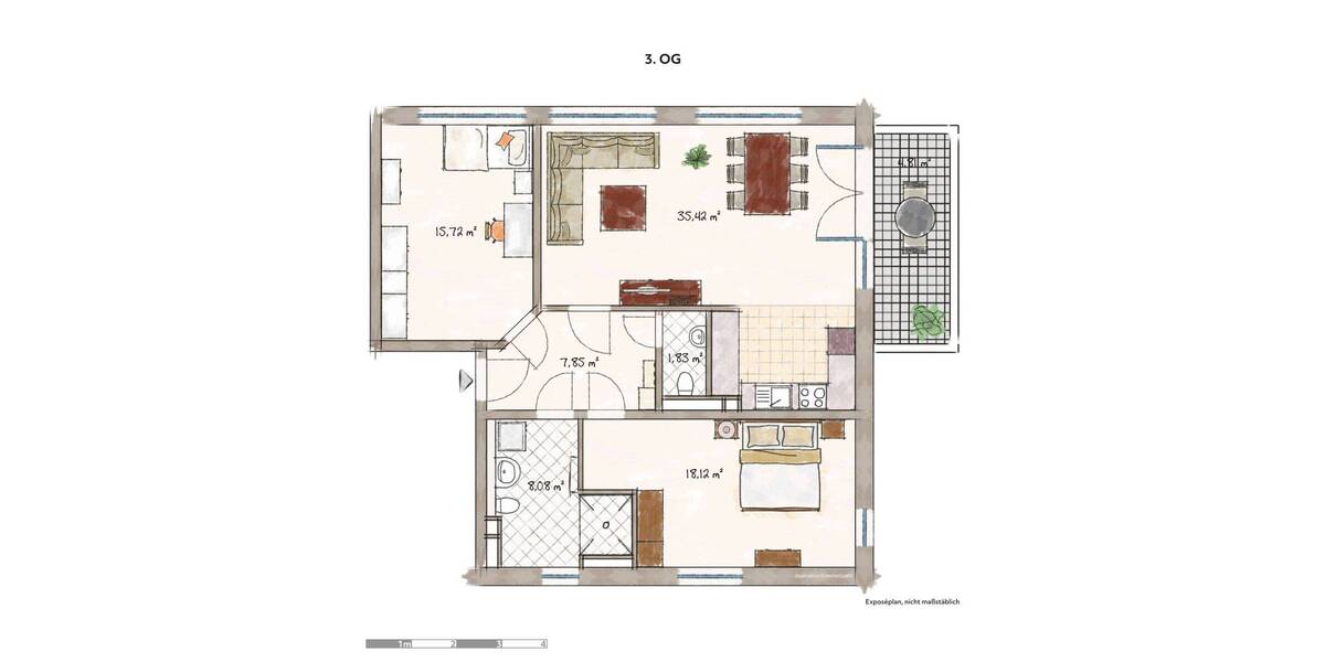 Etagenwohnung Lübeck Schlutup - 3 Zimmer, 92 m&sup2;, 510.000&euro; | Angebot:23941660