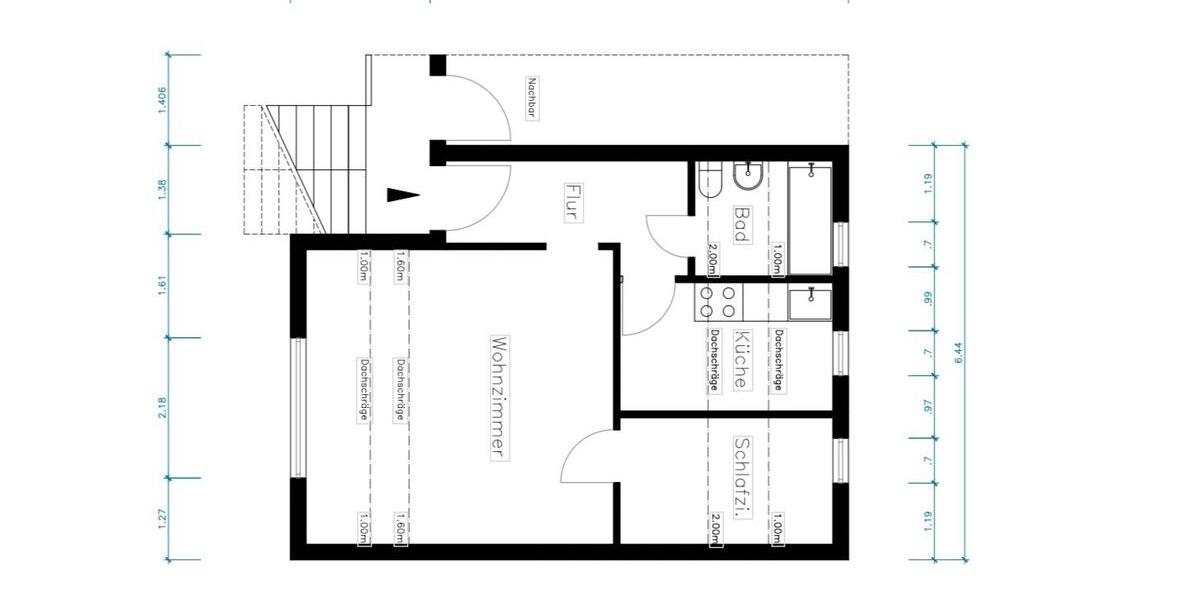 Etagenwohnung Lübeck Sankt Lorenz Nord - 1.5 Zimmer, 41 m&sup2;, 94.000&euro; | Angebot:26810950