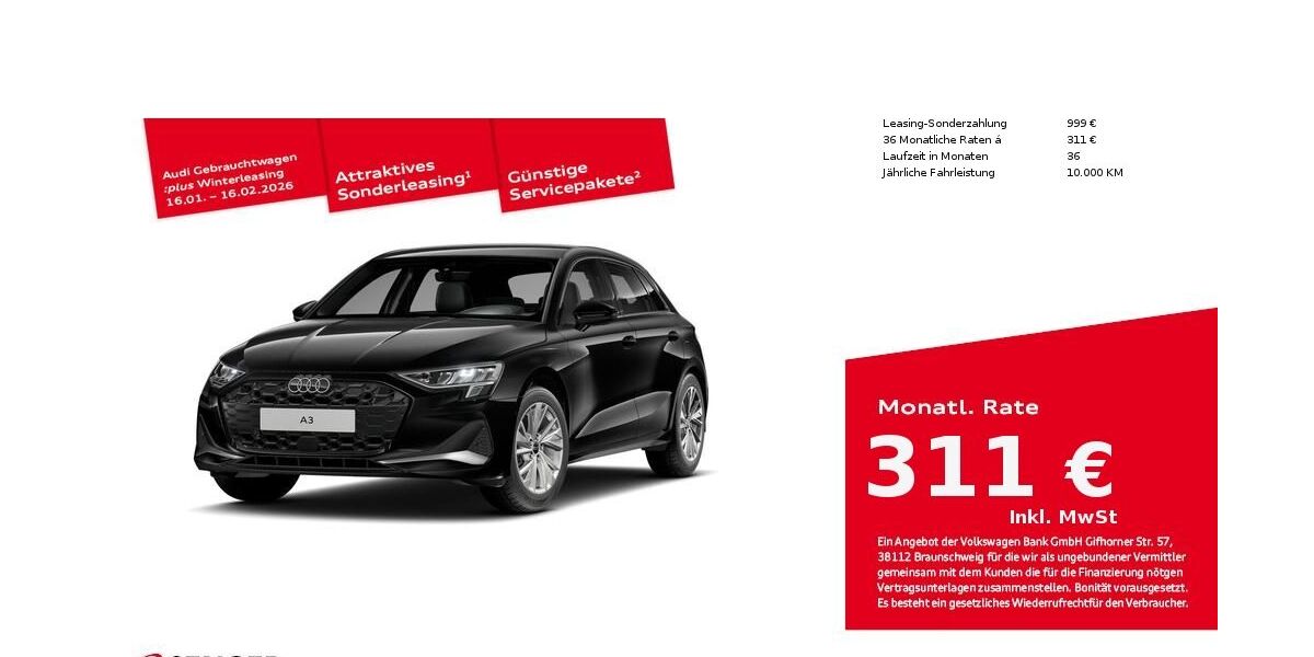 Audi A3 27.300 km 29.900 &euro; Lübeck 23556