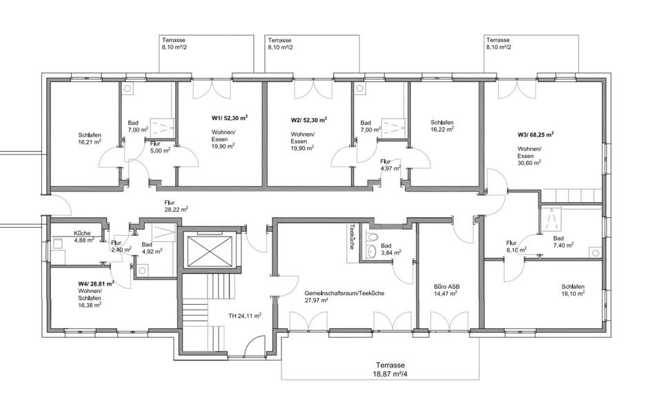Erdgeschoßwohnung Bad Oldesloe - 2 Zimmer, 52 m&sup2;, 837&euro; | Angebot:24462469