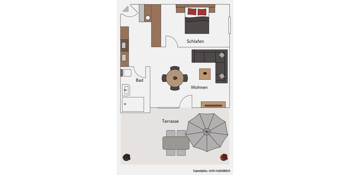 Erdgeschoßwohnung Lübeck Alt-Travemünde / Rönnau - 2 Zimmer, 56 m&sup2;, 390.000&euro; | Angebot:25256226
