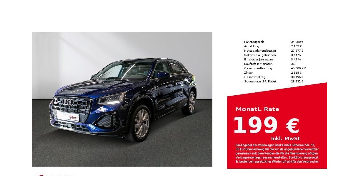 Audi Q2 25.250 km 34.480 € Lübeck 23556