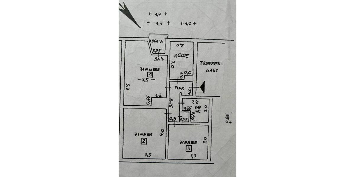 Etagenwohnung Lübeck Sankt Lorenz Nord - 3 Zimmer, 55 m&sup2;, 870&euro; | Angebot:25205006
