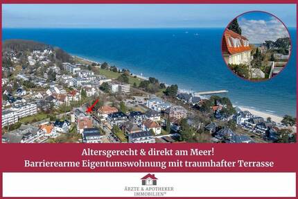 Tolle Wohnung in perfekter Lage im Kurviertel & eingeschränktem Ostseeblick, 2 Min zum Meer