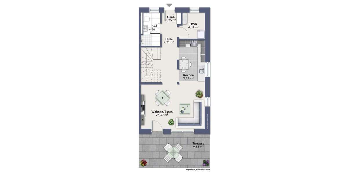 Doppelhaushälfte Scharbeutz - 4 Zimmer, 113 m&sup2;, 1.900&euro; | Angebot:25779599