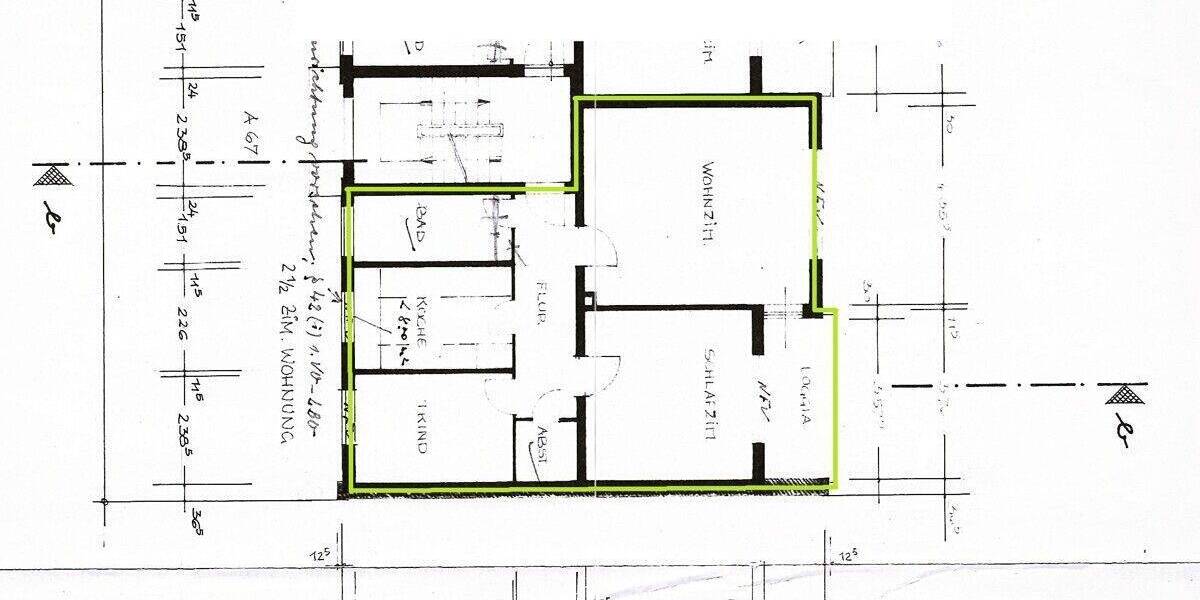 Etagenwohnung Bad Schwartau - 2 Zimmer, 66 m&sup2;, 159.000&euro; | Angebot:25734289