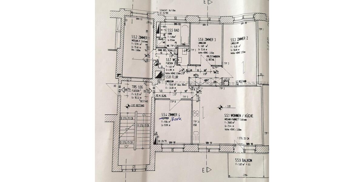 Etagenwohnung Lübeck Innenstadt - 5 Zimmer, 102 m&sup2;, 585.000&euro; | Angebot:26745127