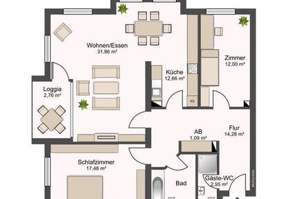Wohnung Scharbeutz - 3 Zimmer, 101 m&sup2;, 659.000&euro; | Angebot:26633980