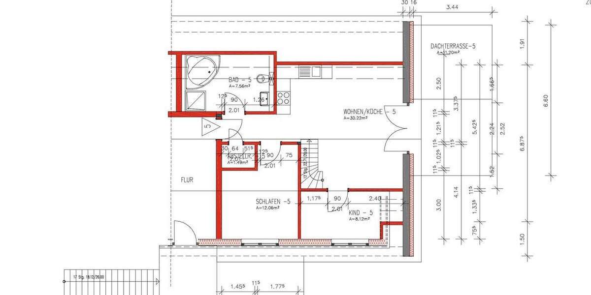 Etagenwohnung Neustadt - 3 Zimmer, 70 m&sup2;, 349.000&euro; | Angebot:23944711