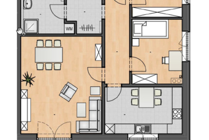 Wohnung Berkenthin - 3 Zimmer, 94 m&sup2;, 1.250&euro; | Angebot:24975086