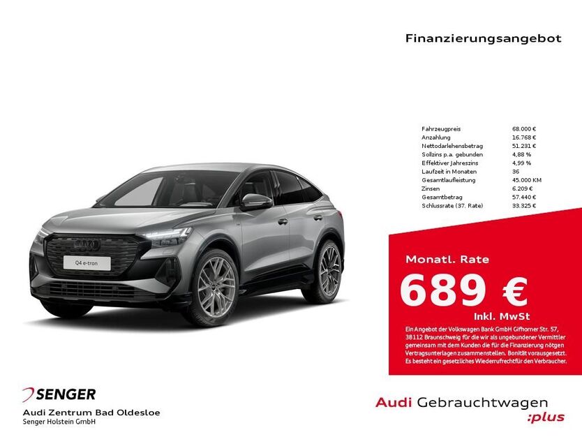 Audi Q4 e-tron 8.221 km 68.000 € Bad Oldesloe 23843