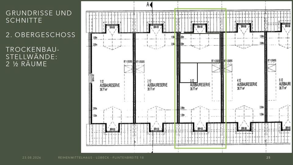 Reihenhaus Lübeck Sankt Lorenz Nord - 7.5 Zimmer, 130 m&sup2;, 548.000&euro; | Angebot:27290333