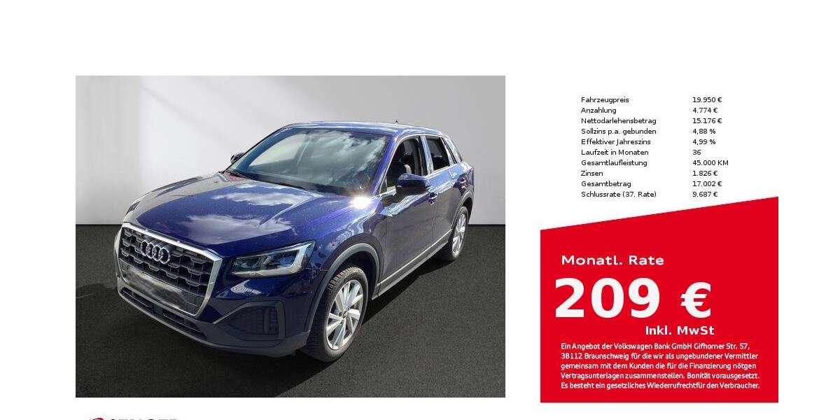 Audi Q2 23.650 km 19.950 € Lübeck 23556