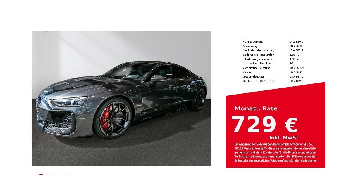 Audi RS e-tron GT 12.700 km 132.900 &euro; Lübeck 23556