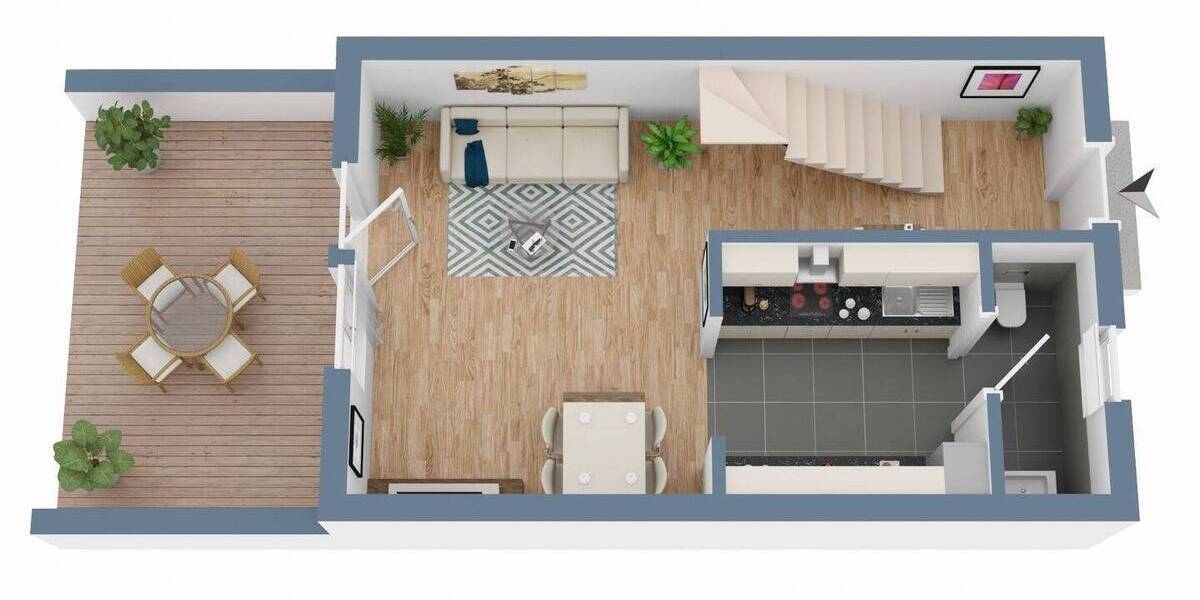 Reihenmittelhaus Lübeck Kücknitz - 4 Zimmer, 76 m&sup2;, 265.000&euro; | Angebot:26318980