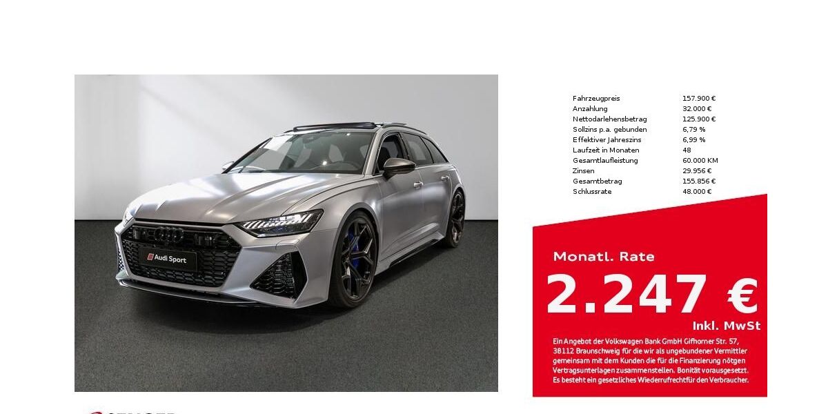 Audi RS6 2.100 km 157.900 &euro; Lübeck 23556