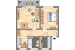 Etagenwohnung Lübeck Sankt Jürgen - 2.5 Zimmer, 60 m&sup2;, 609&euro; | Angebot:26665950