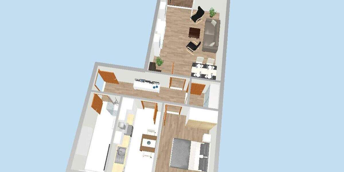 Etagenwohnung Bad Segeberg - 2 Zimmer, 54 m&sup2;, 129.000&euro; | Angebot:24812296