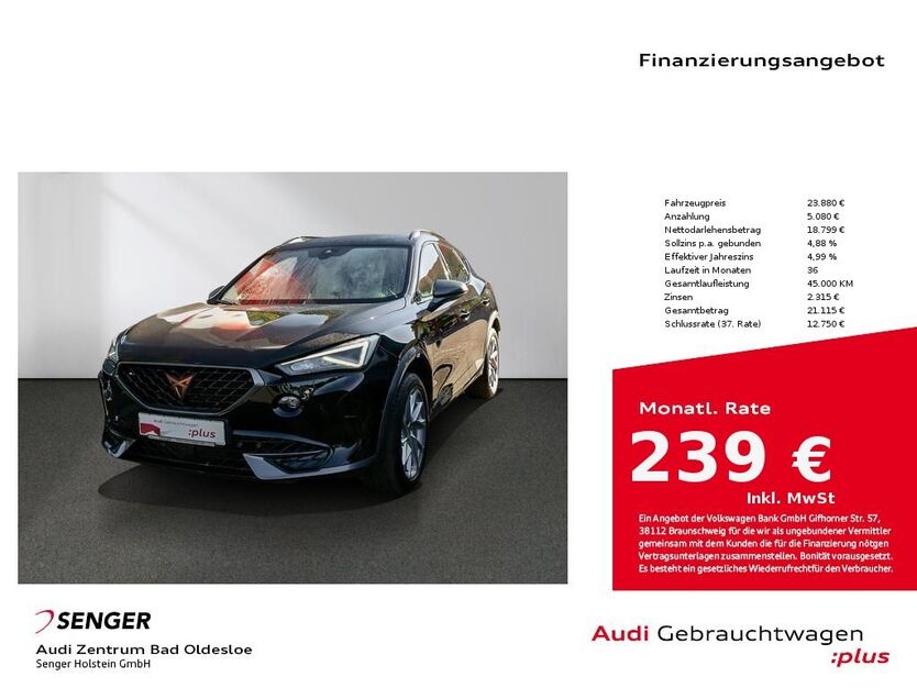 Cupra Formentor 91.500 km 22.780 € Bad Oldesloe 23843