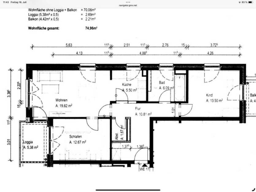 Sonnige 3-Zimmer-Neubau-Wohnung St.Jürgen !