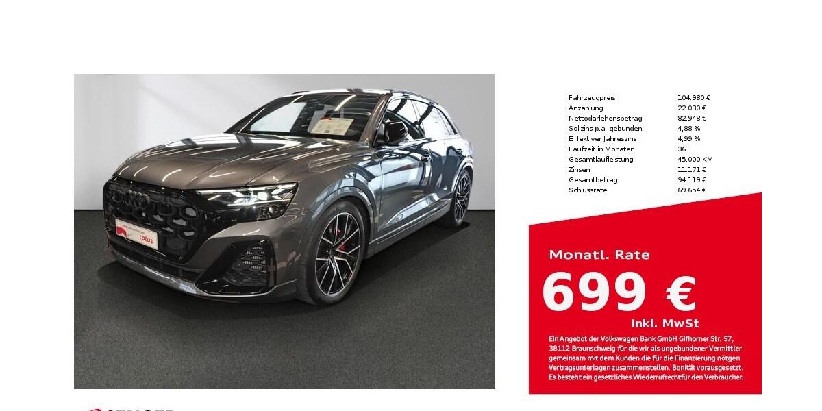 Audi Q8 20.850 km 104.980 &euro; Lübeck 23556