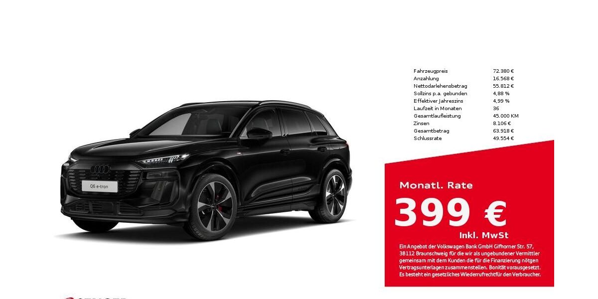 Audi Q6 e-tron 18.000 km 72.380 &euro; Lübeck 23556