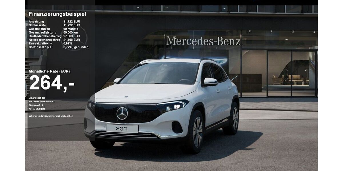 Mercedes-Benz EQA 10.476 km 33.490 &euro; Lübeck 23556