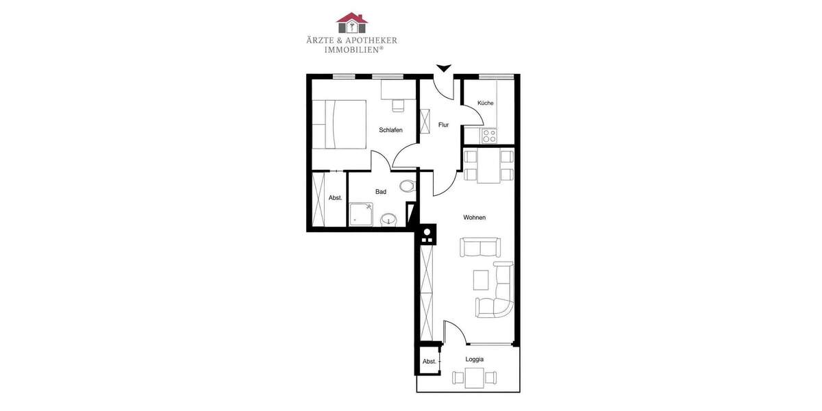 Etagenwohnung Lübeck / Travemünde Travemünde - 2 Zimmer, 54 m&sup2;, 950&euro; | Angebot:24810291