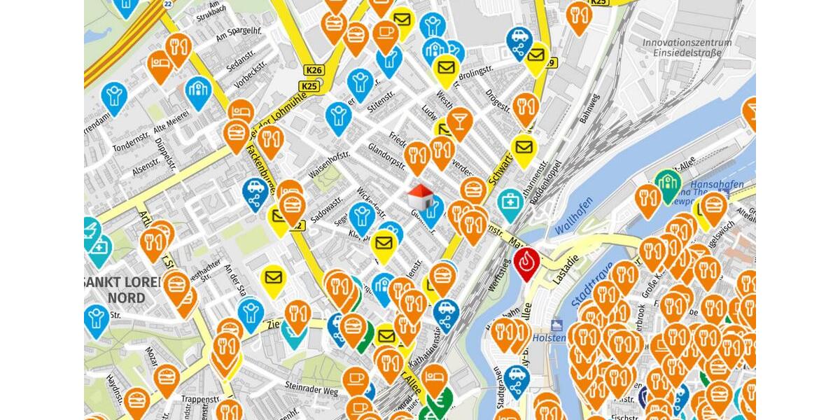 Dachgeschoßwohnung Lübeck Sankt Lorenz Nord - 1.5 Zimmer, 38 m&sup2;, 500&euro; | Angebot:26561855