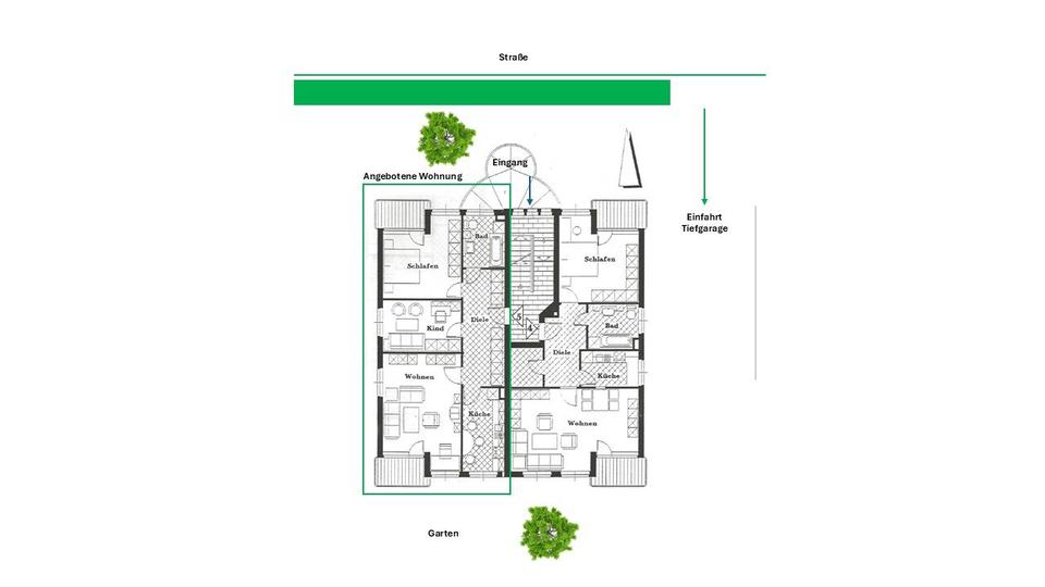 Etagenwohnung Bad Schwartau - 3 Zimmer, 80 m&sup2;, 269.000&euro; | Angebot:26592057