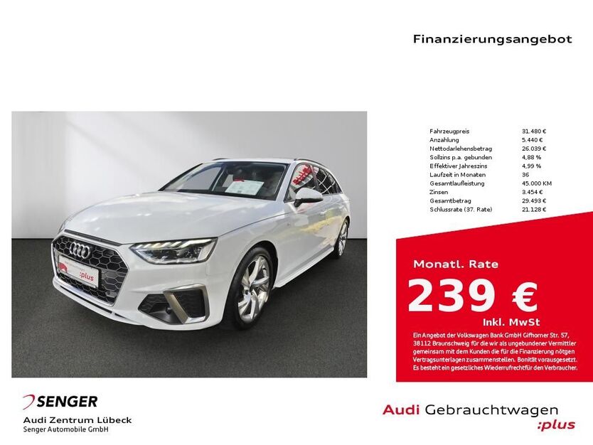Audi A4 20.940 km 29.880 € Lübeck 23556