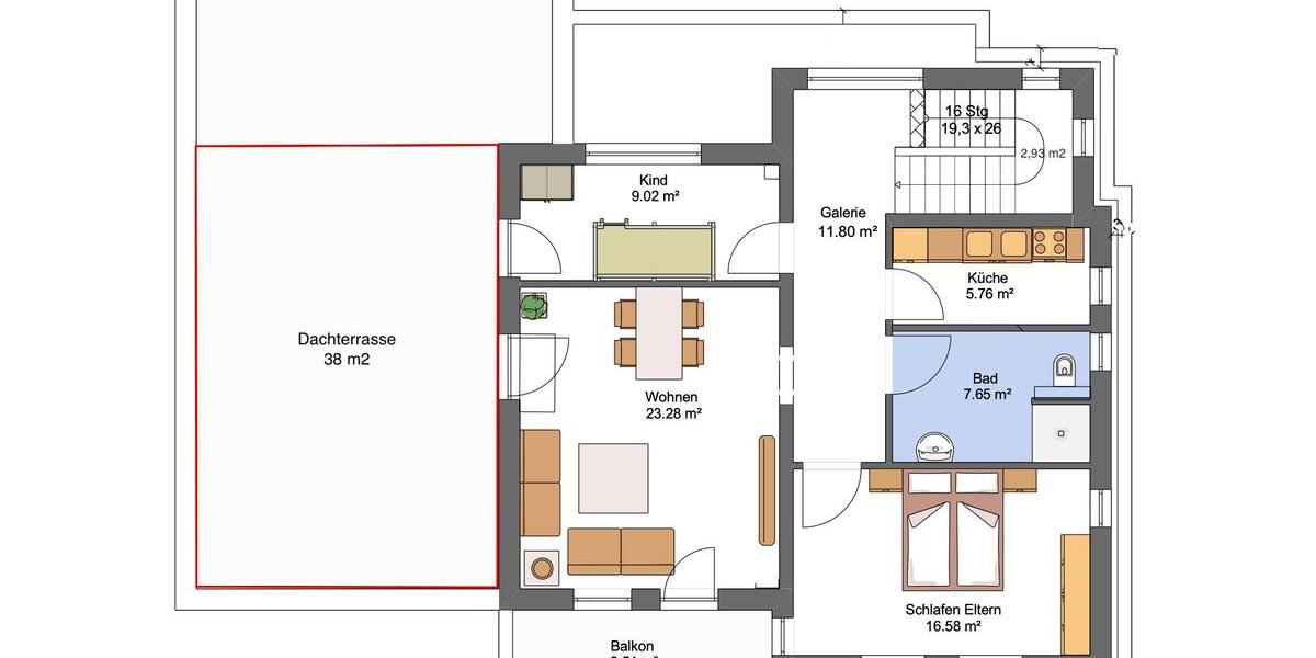 Etagenwohnung Dassow - 3 Zimmer, 92 m&sup2;, 1.000&euro; | Angebot:26402429
