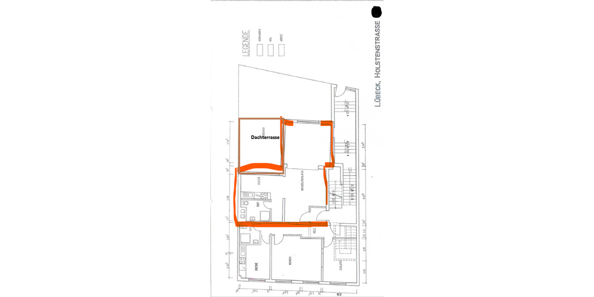 Etagenwohnung Lübeck Innenstadt - 1 Zimmer, 50 m&sup2;, 700&euro; | Angebot:24877529
