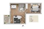 Etagenwohnung Lübeck St. Lorenz Nord - 2 Zimmer, 33 m&sup2;, 155.000&euro; | Angebot:26797101