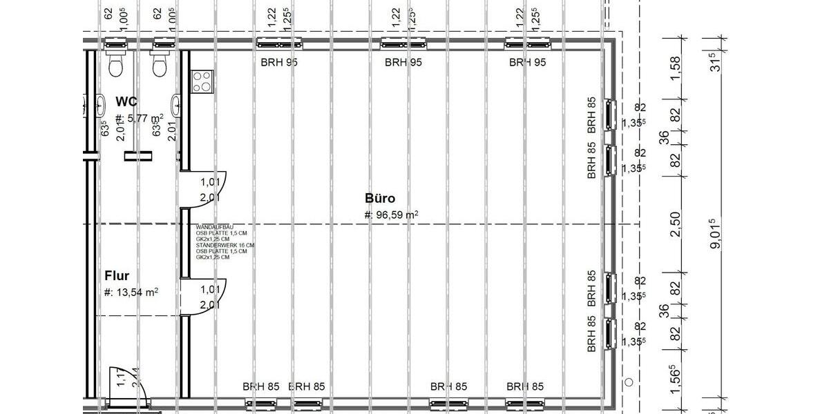 Büro 114 m² (1. OG) mit Stellplätzen und Lagerräumen zimmer
