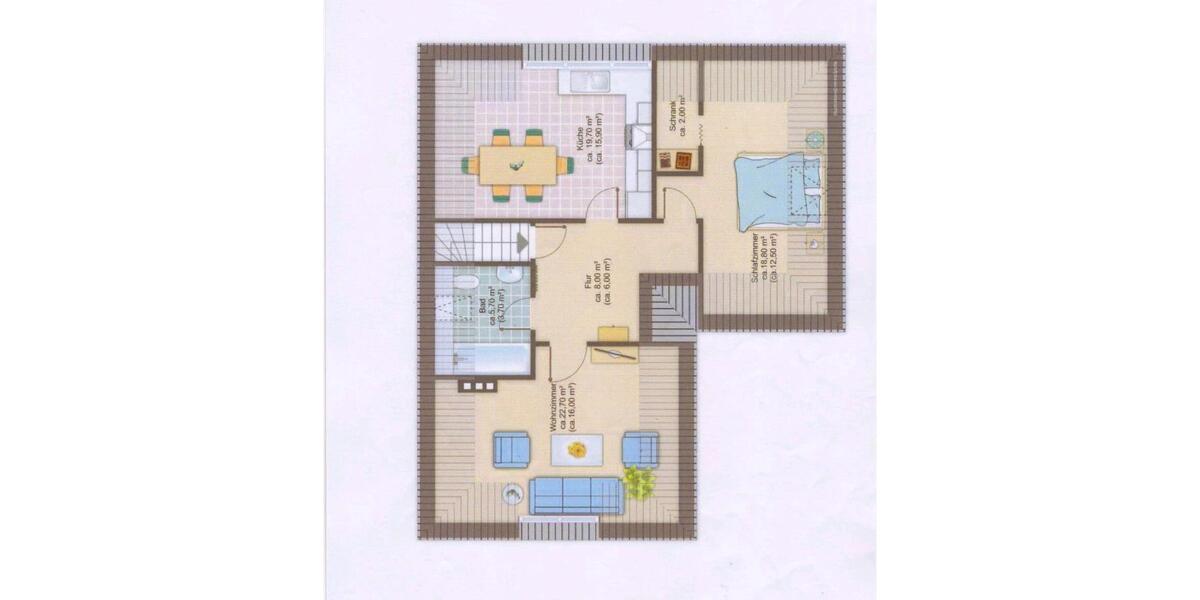 Dachgeschoßwohnung Timmendorfer Strand - 2 Zimmer, 57 m&sup2;, 680&euro; | Angebot:26663498