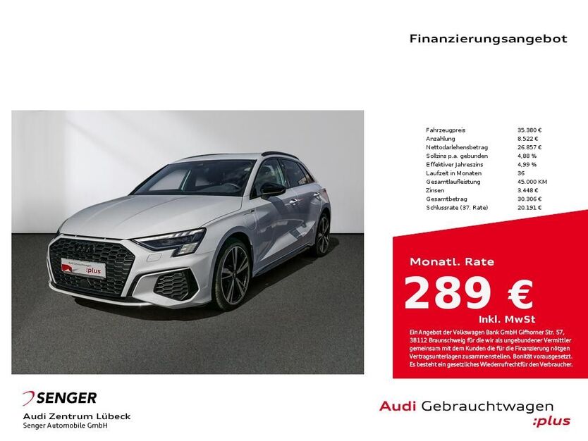 Audi A3 34.450 km 34.780 € Lübeck 23556