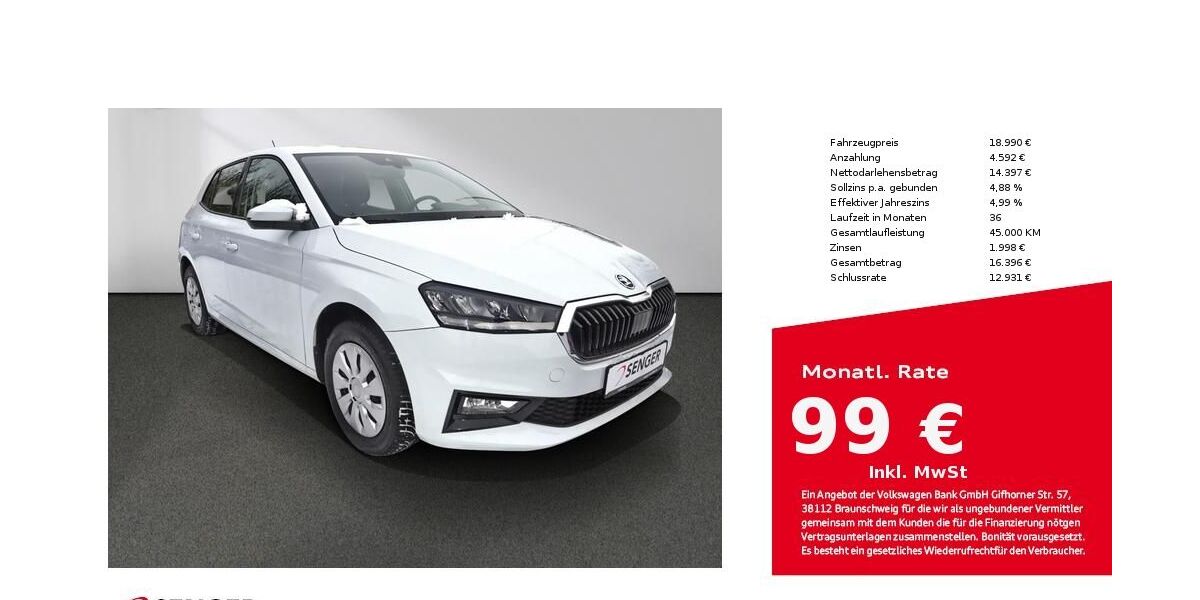 Skoda Fabia 30.300 km 18.990 &euro; Bad Oldesloe 23843