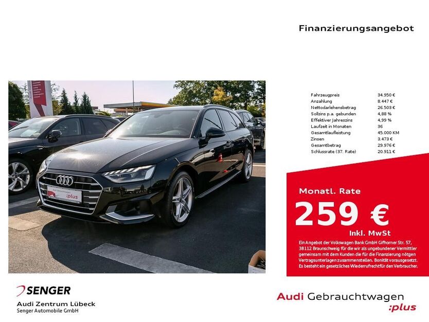 Audi A4 35.100 km 34.280 € Lübeck 23556