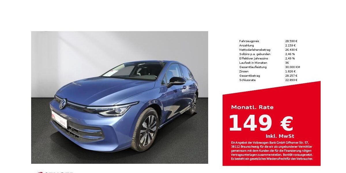 VW Golf 23.920 km 28.590 &euro; Bad Oldesloe 23843