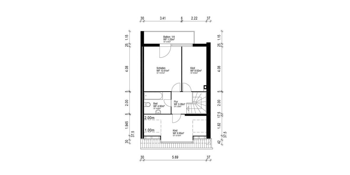 Reihenmittelhaus Lübeck St. Gertrud - 3 Zimmer, 100 m&sup2;, 315.000&euro; | Angebot:26259228