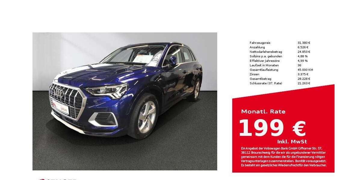 Audi Q3 32.100 km 31.380 &euro; Lübeck 23556