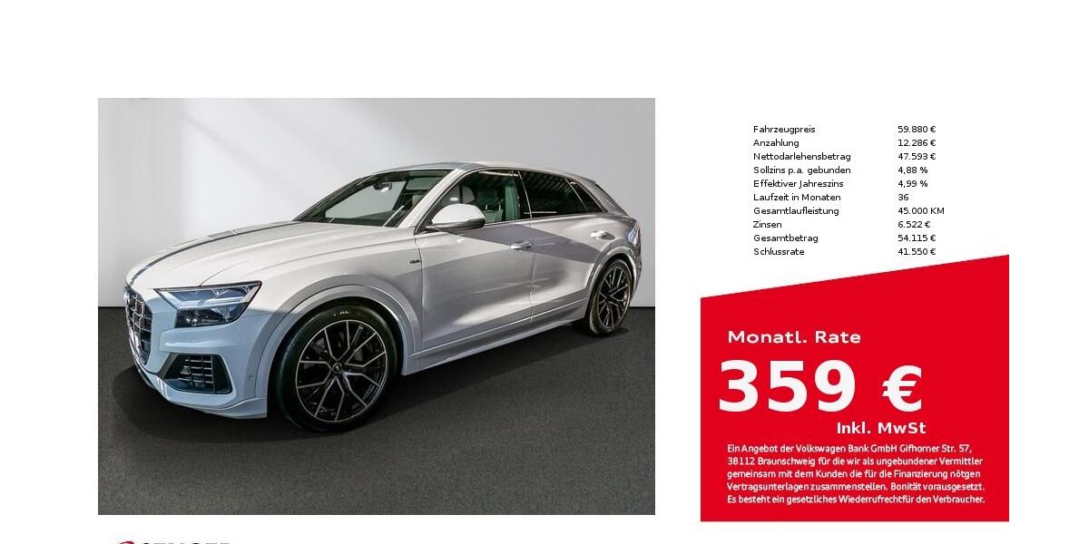 Audi Q8 39.800 km 59.880 &euro; Lübeck 23556