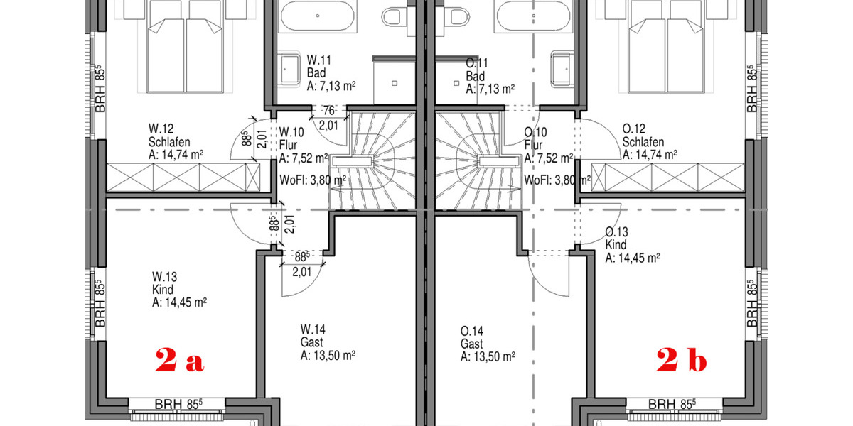 Doppelhaushälfte Mölln - 4 Zimmer, 111 m&sup2;, 1.400&euro; | Angebot:24951809