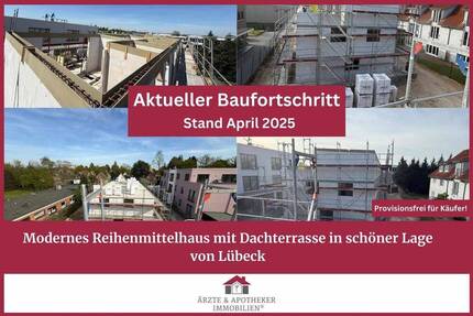 Modernes Reihenmittelhaus mit Dachterrasse in schöner Lage von Lübeck