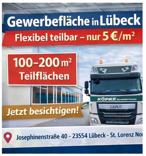 Gewerbefläche in St. Lorenz Nord – flexibel teilbar – 5 €m² zimmer